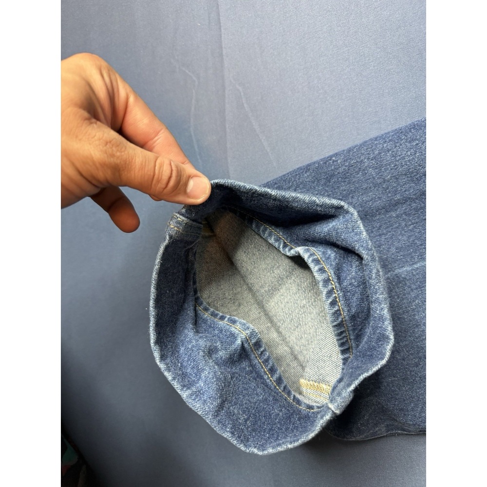 Tommy Jeans Men's Blue Denim Straight Leg Regular Fit Jeans w/ Pockets - Picture 6 of 6